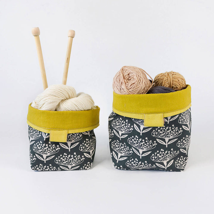 Reversible Soft Bucket - Pincushion Charcoal - Shop Online!