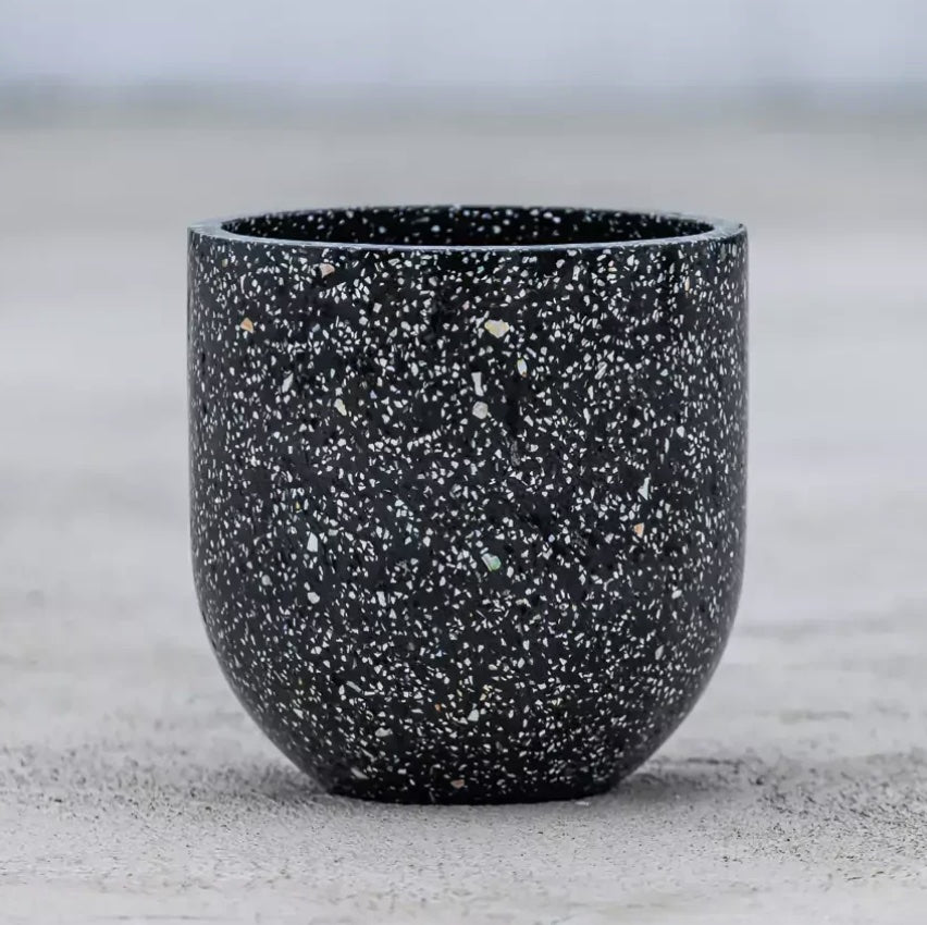 Waterkant Planter - Black Terrazzo