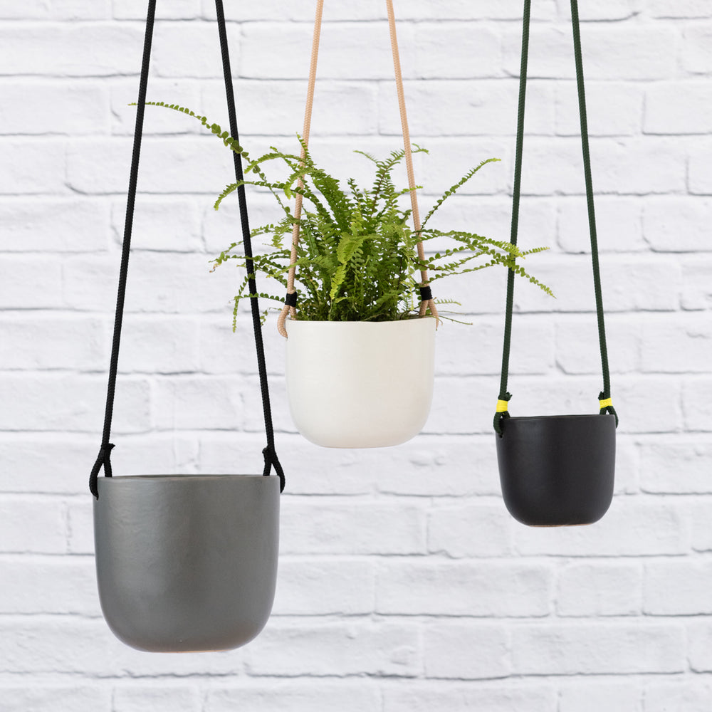 Moon Hanging Planter - Grey - Shop Online!