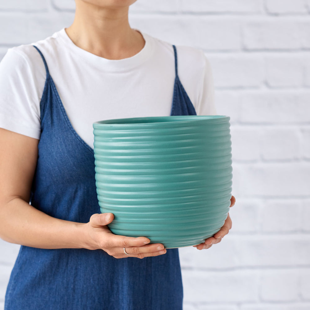 Poodle Planter - Teal Blue - Shop Online!