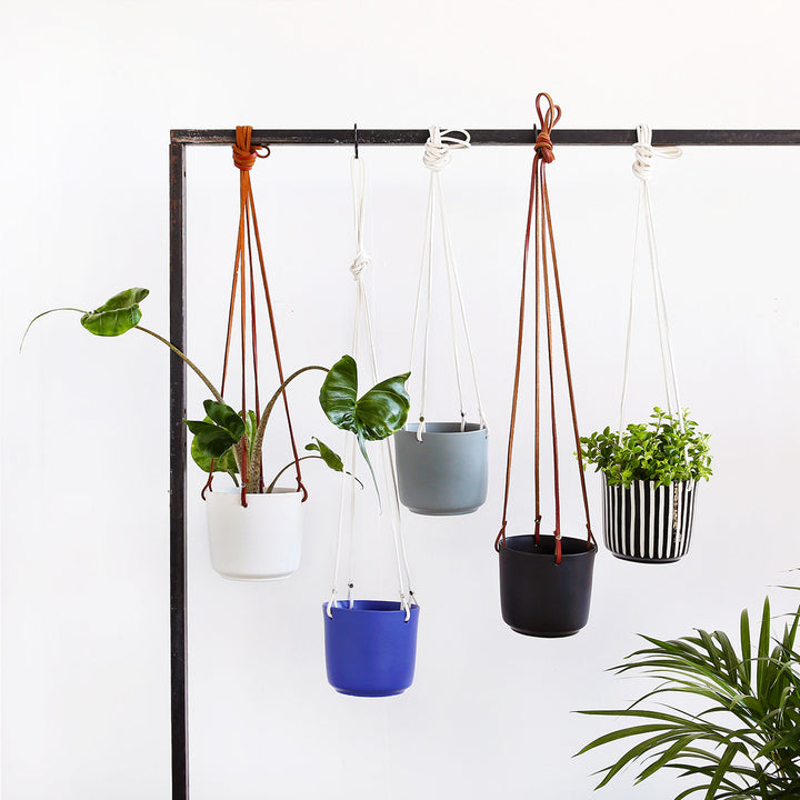 Emerson Leather Matte Hanging Pot - Shop Online!