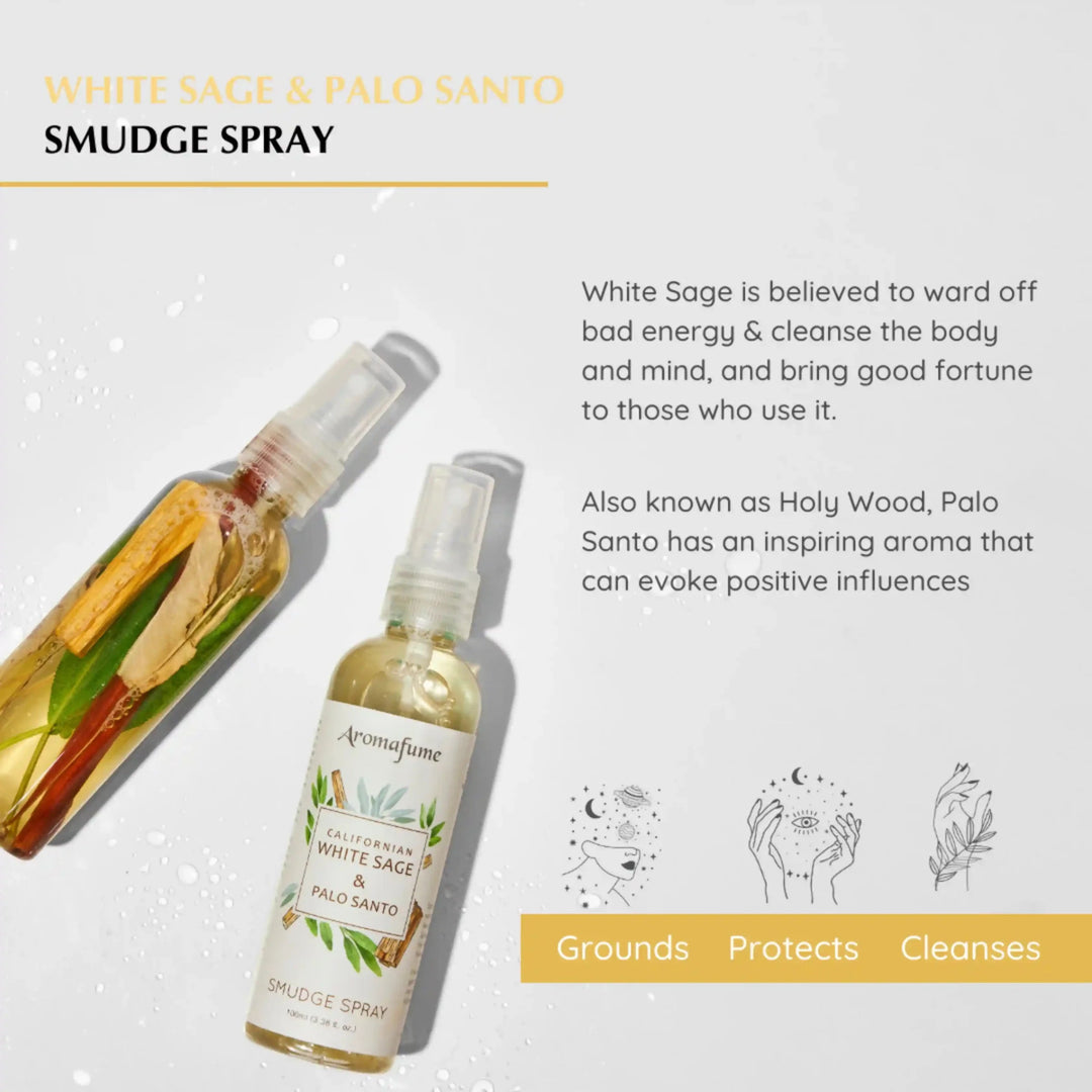 Aromafume Smudge Spray - Palo Santo & White Sage
