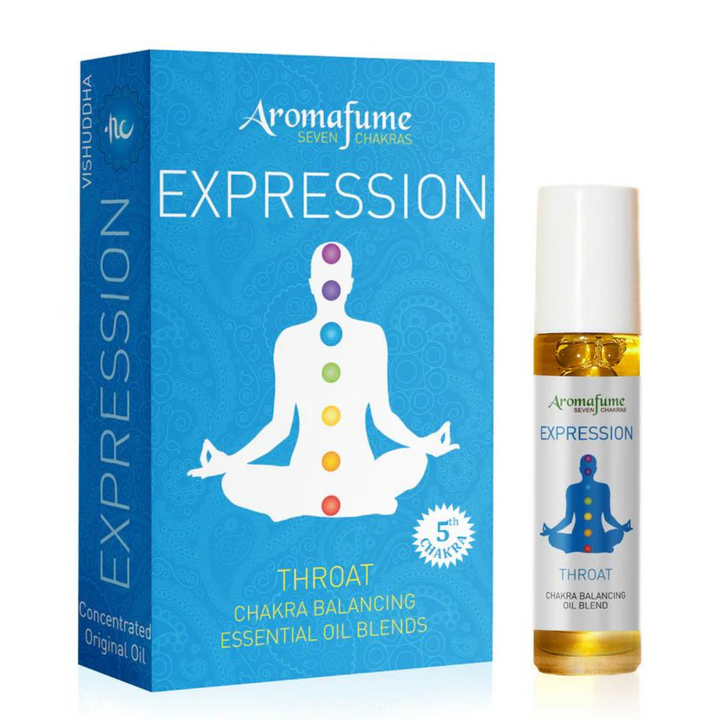 Aromafume Roll On - Throat Chakra - Expression - Shop Online!