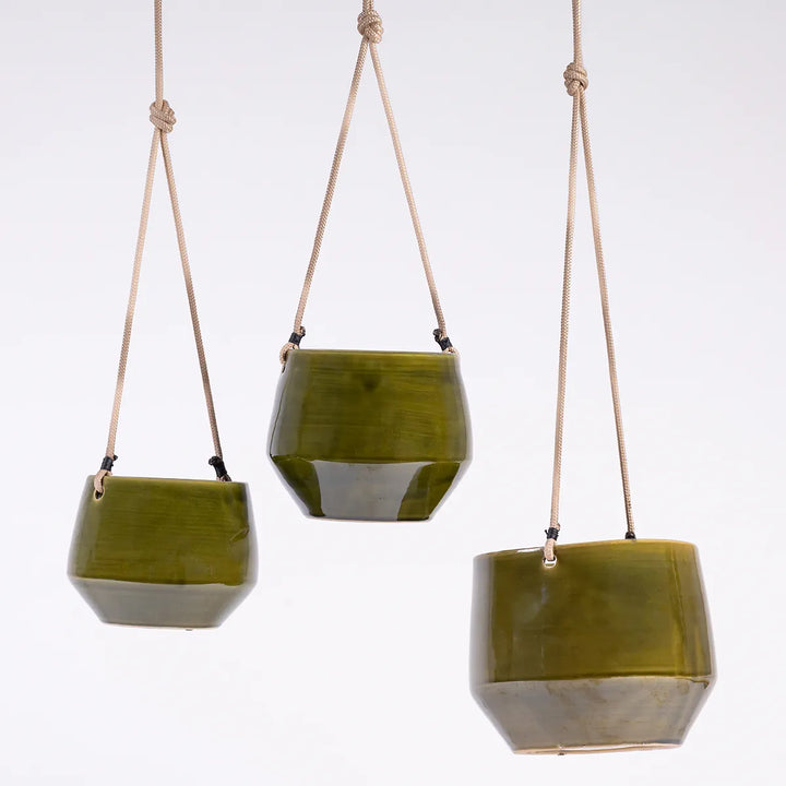 Pogo Hanging Planter - Vintage Green