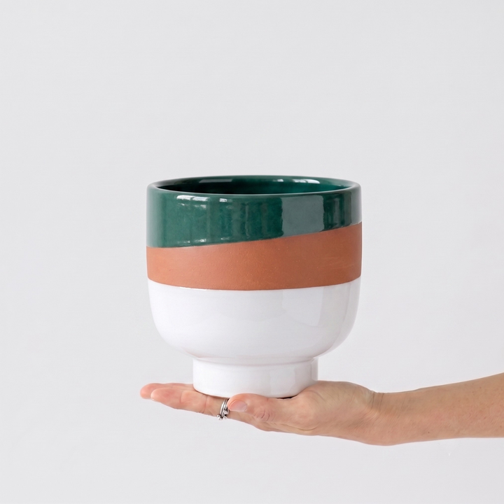 Shing Plinth Planter - Tricolor