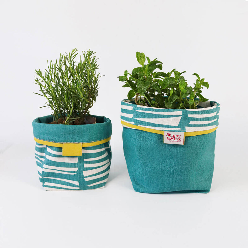 Reversible Soft Bucket - Woodpile - Teal - Shop Online!